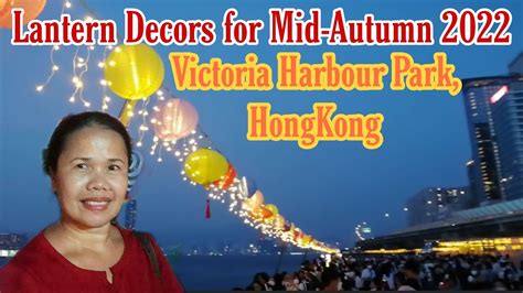 Mid Autumn Decorations In Victoria Harbour Fortress Hills Hongkong