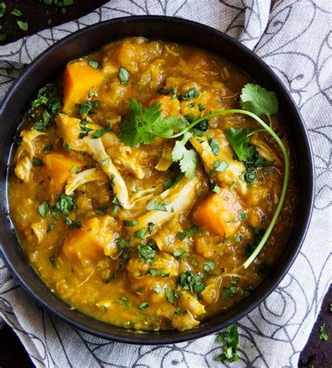 Curried Butternut Squash And Chicken Stew