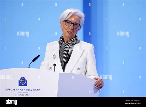 EZB Präsidentin Christine Lagarde bei der Pressekonferenz der