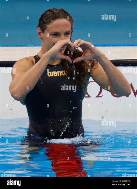 Rio De Janeiro Brazil 8th August 2016 Hungary S Katinka Hosszu Celebrates After The Women S