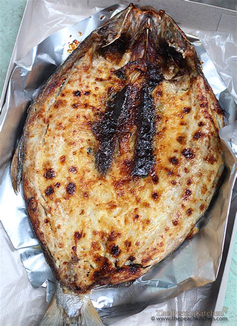 Baked Bangus From Red Palmas Restaurant Malabon The Peach Kitchen