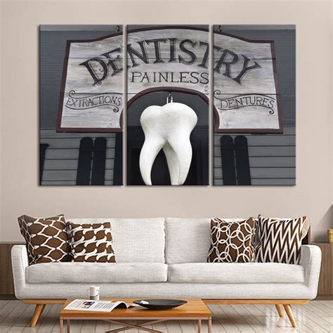 Vintage Dental Office Wall Art Wall Canvas Office Wall Art Canvas