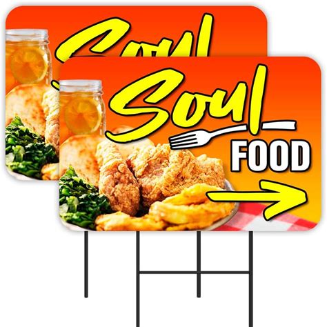 Soul Food 2 Pack Yard Signs 16 X 24 Double Sided Print