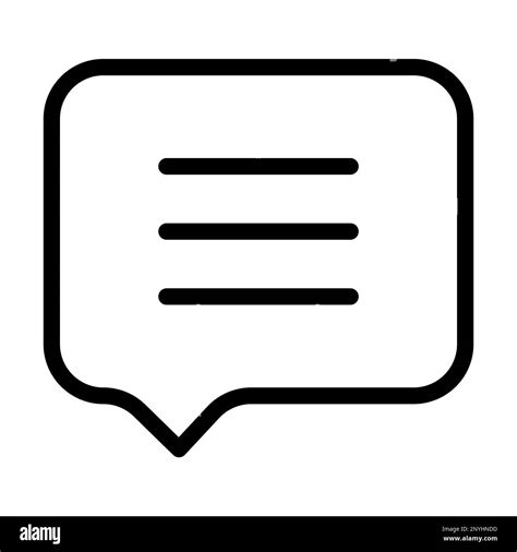 Messages Thick Line Icon Stock Photo Alamy