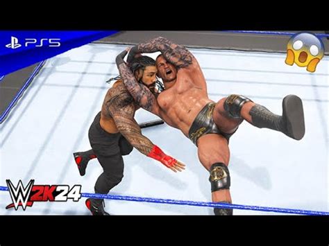 WWE 2K24 Randy Orton Vs Roman Reigns No Holds Barred Match At