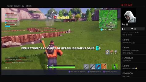 Live Fortnite Fr Abonn Vous Ca Fait Tjrs Plaisir On Tante Les