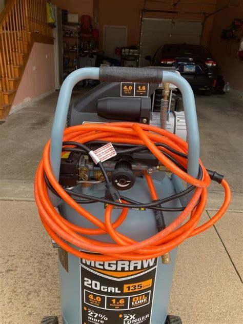 New MCGRAW 20 Gallon 135 PSI Oil Air Compressor For Sale DOTmed