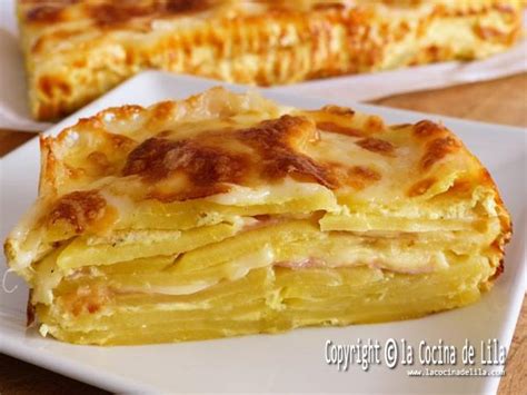 Pastel de patatas y queso - La Cocina de Lila