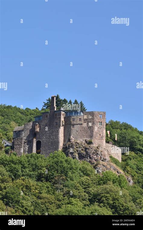 Oberstein Castle, ruin of a medieval hilltop castle in Idar-Oberstein ...