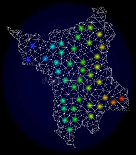 Struttura Poligonale Mesh Map Del Cavo Dello Stato Del Roraima Con I