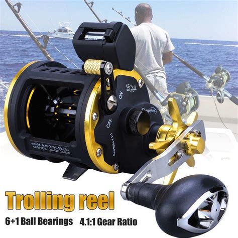 Comprar Carretes De Pesca De Mar 6 1BB Mano Derecha Ronda Trolling