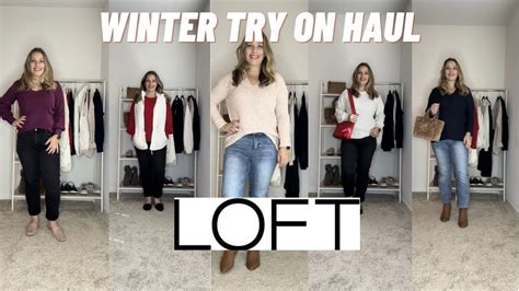 Loft Winter Try On Haul For Women Over 40 Sweaters And Jeans Outfits Fashion Over 40 Youtube