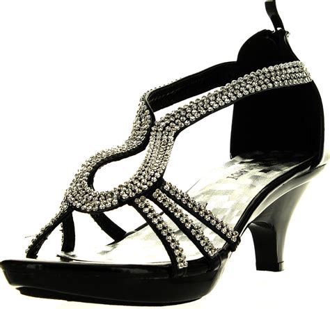 Delicacy Women Dress Sandals Rhinestone Platform Wedding Bridal Low Heel Shoes Ebay