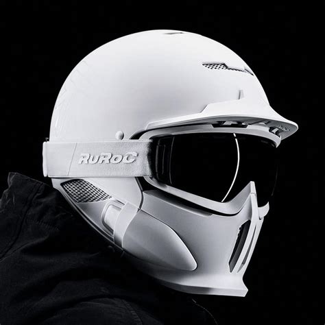 Ruroc Rg1 Dx Ghost Full Face Snow Sports Ski Helmet Asian Fit