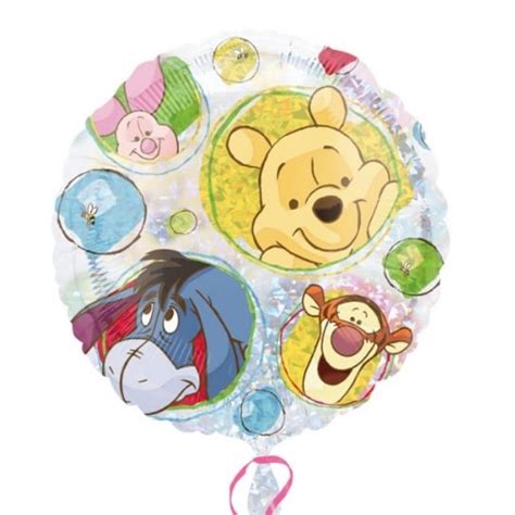 18 Winnie The Pooh Clear Holographic Mylar Foil Balloon Balloon Warehouse™