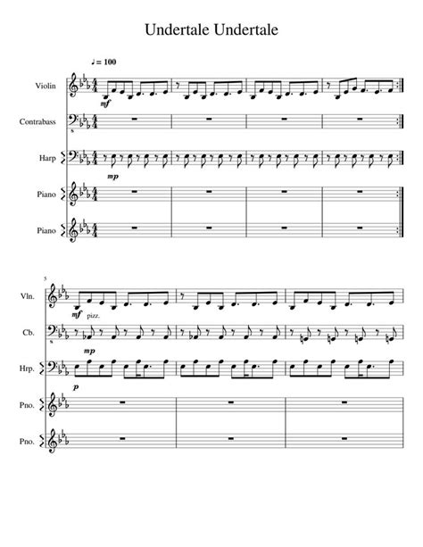 Undertale Violin Sheet Music