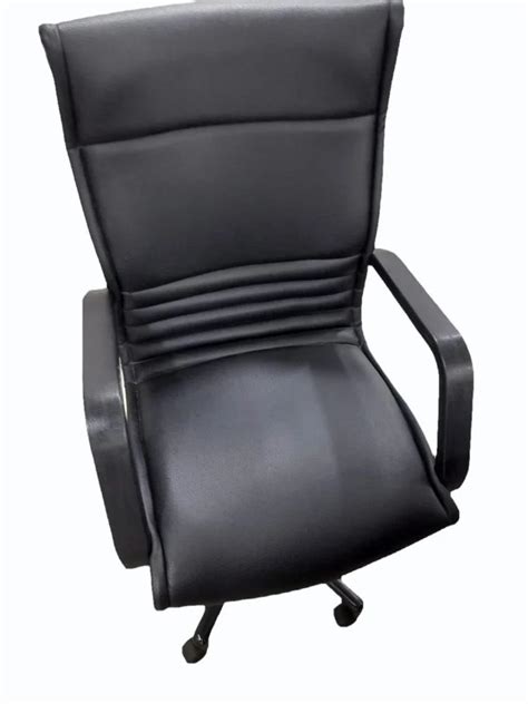 Rexin Mid Back Godrej Office Chair Adjustable Arm Black At Rs 6000 In