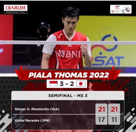 Indonesia Melaju Ke Final Thomas Cup 2022 Setelah Mengalahkan Jepang 3