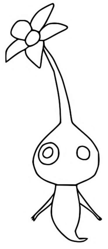 Coloring Page Pikmin 4 Glow 4