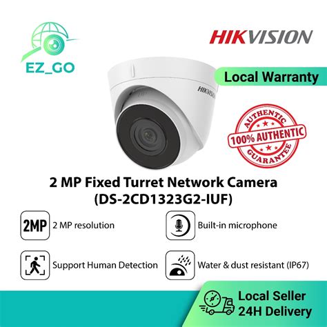 SG SELLER Hikvision 2MP Build In Mic Fixed Turret Network Camera DS