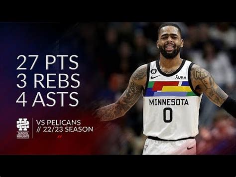 D Angelo Russell Pts Rebs Asts Vs Pelicans Season Youtube