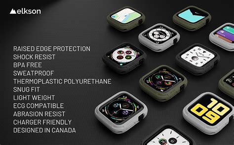 Elkson Funda Protectora Resistente Para Apple Watch De Mm Serie