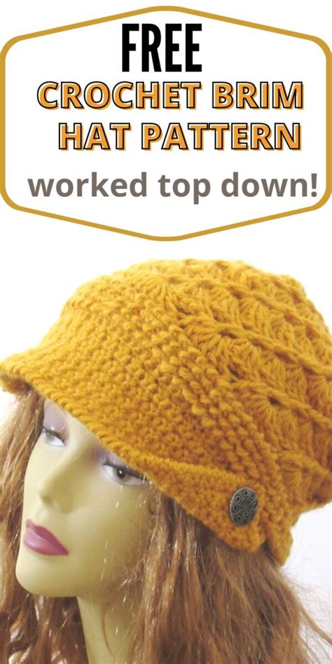 Crochet Brim Hat Pattern Free Crochet Dreamz