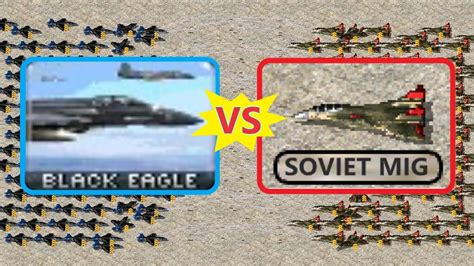 Aircraft Battle Black Eagle Vs Soviet Mig Red Alert Youtube