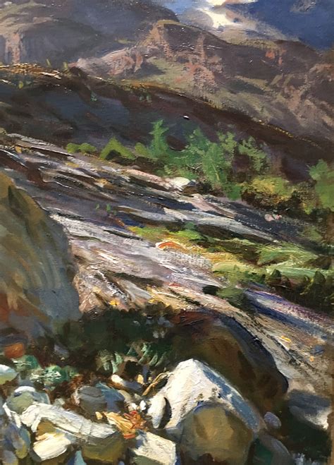 Detail of landscape by John Singer Sargent | Famous landscape paintings ...