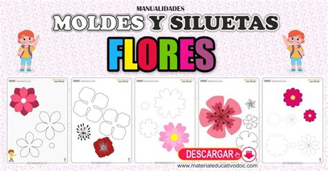 Moldes Y Siluetas De Flores Para Tus Proyectos Ideas Y Recursos