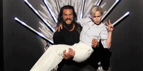 Emilia Clarke And Jason Momoa Reunite Game Of Thrones Daenerys And