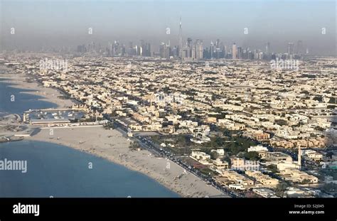 Dubai skyline from burj al Arab Stock Photo - Alamy