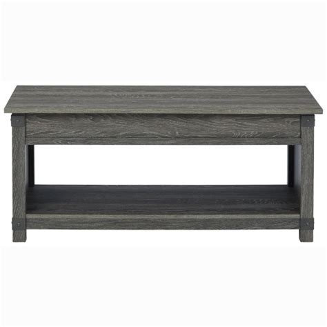 Freedan Grayish Brown Rect Lift Top Cocktail Table Exclusive