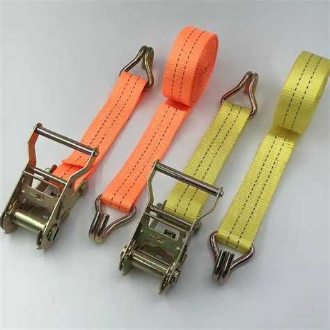 Inch Mm Cargo Lashing Heavy Duty Ratchet Straps Belt With Double