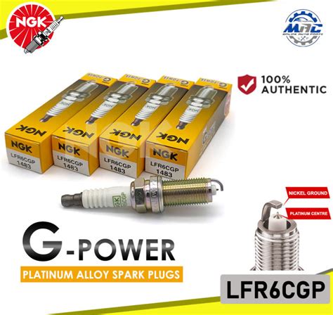 NGK LFR6CGP 1483 G Power 4 Pcs Platinum Spark Plug For Toyota Innova