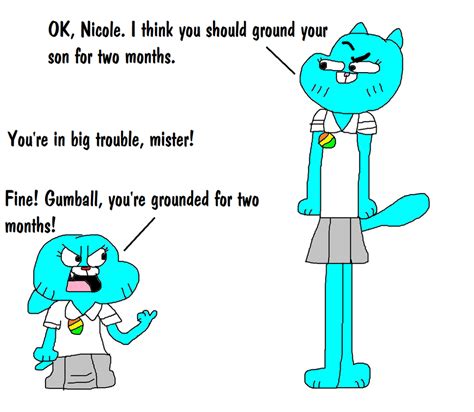 Gumball Watterson Is Grounded For Being Like Mom By Mikejeddynsgamer89