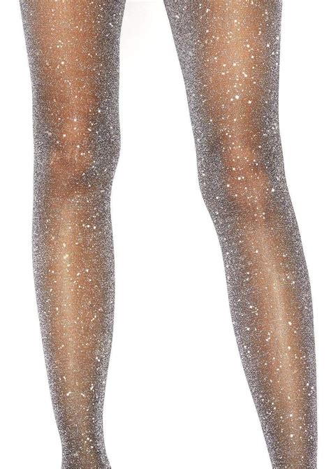 Marsha Lurex Shimmer Tights Glitter Tights Tights Leg Avenue