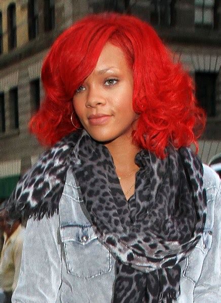 Celebrity Hairstyle Ideas For Women Rihanna Red Hairstyles