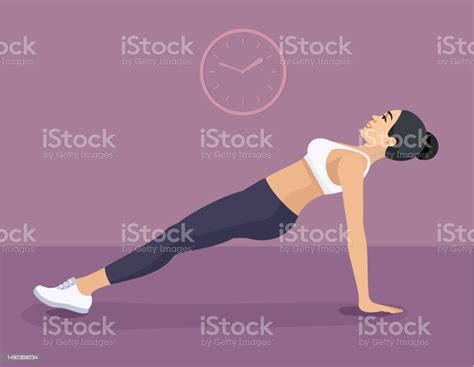 Reverse Plank Pose Stock Illustration Download Image Now Focus