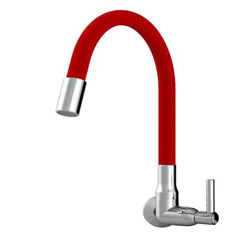 Torneira Color Flex Fit Vermelho Parede C34 1 4 V Sacola Aguia