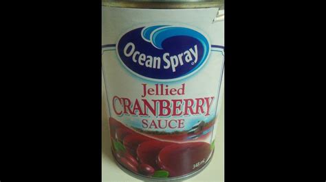 Ocean Spray Jellied Cranberry Sauce 2017 Youtube