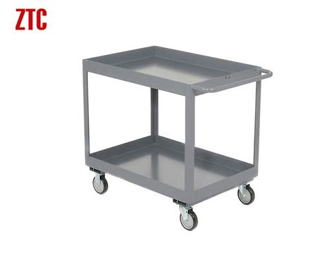 Double Layers Heavy Duty Trolleys Warehouse Storage Trolley Kg