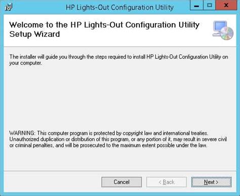 Tutorial - Installing HP Lights-Out Configuration Utility on Windows