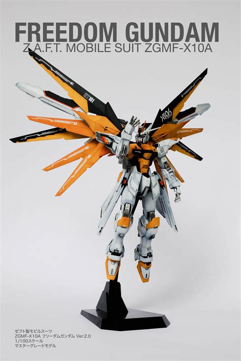 Mg Freedom Gundam Ver20 Custom Paint Custom Decals Rgunpla