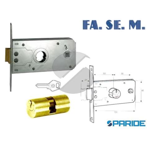 SERRATURA FASCIA E 62 901 INFILARE FASEM Paride Ferramenta