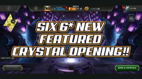 Six 6 New Featured Crystal Opening Marvel Contest Of Champions Mcoc Youtube