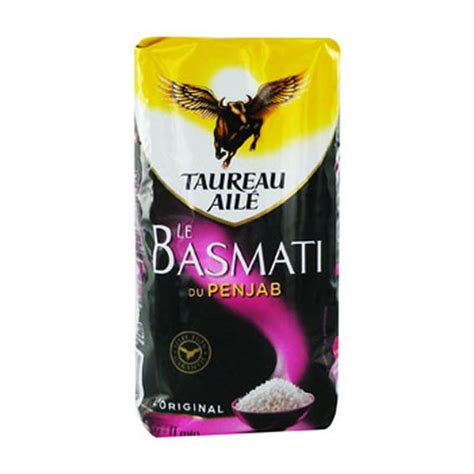 Riz Basmati du Penjab Taureau Ailé 500 g Bam courses Les courses