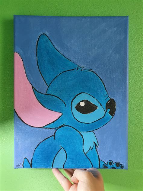 Stitch And Angel Painting