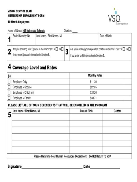 Fillable Online 10 Month NIS Individual Membership Enrollment Form