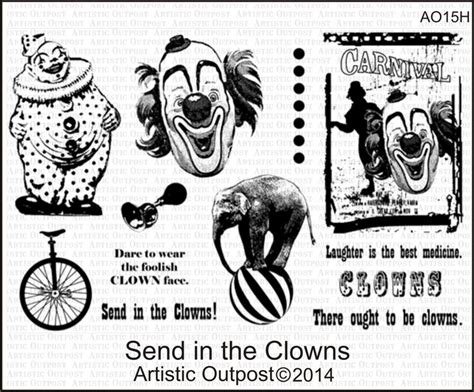 Send In The Clowns This And That Stamps Send In The Clowns